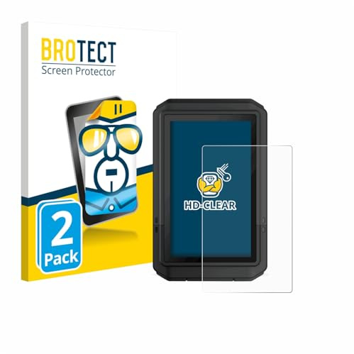 BROTECT Schutzfolie für Garmin eTrex Touch 2025 | 2 Stück Transparenter Displayschutz Made in Germany Klare Displayschutz-Folie Clear Einfache Montage Case-Friendly