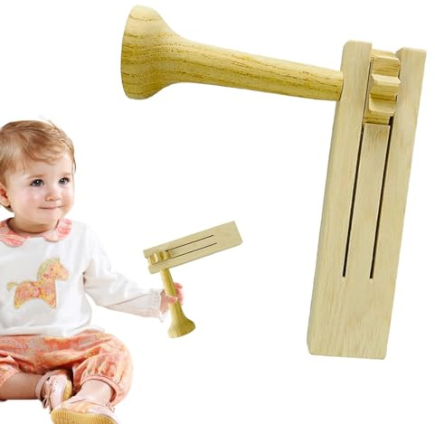Holzratsche, frühzeitiges Lernspielzeug, traditionelles mexikanisches Spielzeug mit Karnevalsklang, für Kinder, Mädchen, Geburtstag, Fußball, Abschlussfeier, Musikliebhaber