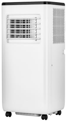 Abrila - Condizionatore portatile PUFF bianco | 9000 BTU | 2 velocità | deumidificatore | telecomando | kit finestra | 70 x 33 x 28 cm