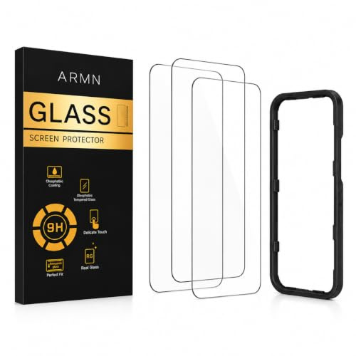 ARMN Premium Schutzglas für iPhone 13 bis iPhone 17 Pro Max 3 Stück Panzerfolie Displayschutzfolie 9H Härte HD Klar Kratzfest Blasenfrei Hüllenkompatibel mit Installationsrahmen (iPhone 13 Pro Max)