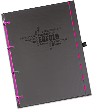 flexiNotes ORGANIZER A4 2024, Typ: Business, Wochenkalender Basic (Ring L,Beere,Business)