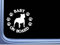 myrockshirt® Aufkleber Baby on Board Staffordshire Hund Pfoten 17 cm Autoaufkleber Auto Sticker Lack Heckscheibe Baby BO