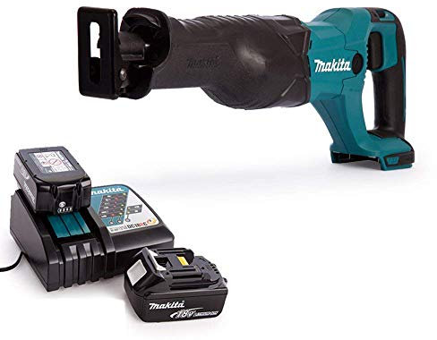 Makita DJR186Z 18V Cordless Reciprocating Saw with 2 x 3Ah Batteries & Charger