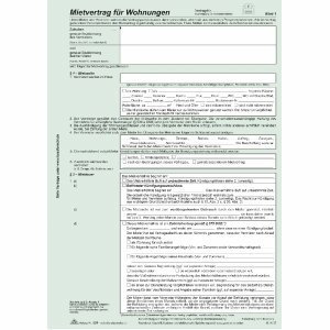 RNK Universal-Mietvertrag für Wohnungen mit Übergabeprotokoll VE=10 Stück
