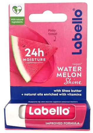 6er Pack - Labello Lipcare/Lippenpflegestift - Watermelon Shine - 4,8 g