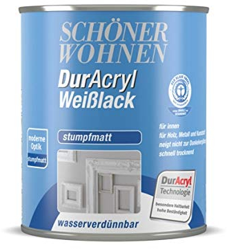 Schöner Wohnen 125 ml Dur Acryl Weißlack, stumpfmatt