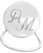 Porta occhiali con iniziali incise in argento massiccio 925. Clip portaocchiali spilla