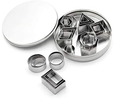 24 PCS Basic Cookie Cutter Set Petite Pâtisserie Fruit Sandwich Légumes Cutters Cuisine Accessoires
