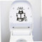 Cute Cartoon Cat Shh Toilet Stickers Bathroom Door Toilet Seat Decorative Decal Funny Decor Poster Removable Vinyl Mural Art