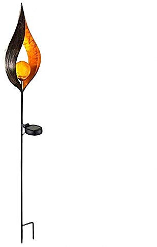 LED Outdoor Waterproof Solar Flickering Flame Lamp Landscape Pathway Torch Light with Auto On/Off for Garden Patio Yard and Backyard Decor
