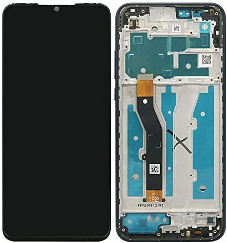 Ygpmoiki für Motorola Moto G Play 2021 LCD Bildschirm Ersatz Rahmen XT2093 XT2093-3 XT2093-6 XT2093-7 XT2093-1 XT2093DL LCD Bildschirm Touchscreen Digitizer Assembly mit Rahmen Blau Ersatz 6,5 Zoll