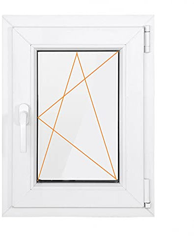 Bastion Fenster Kellerfenster 1 Flügel Dreh-Kipp 2-fach Verglasung RC2 BA weiß 70 mm Profil (600x800 Rechts)