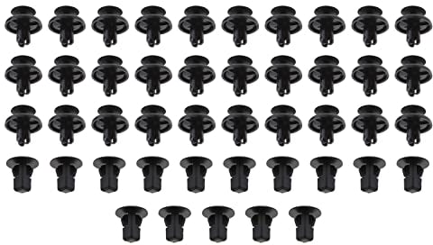 The Lord of the Tools 45 Stück Vorderradlauf Innenflügel Spritzschutz Befestigung Clips Plastik Klammern Halter 6822N2 6822QP Kompatibel mit Aygo (05-11) C1 (05-19) 107 (05-14) Schwarz