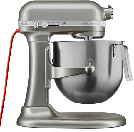 KitchenAid KSM8990CU 8-Quart Commercial Countertop Mixer, 10-Speed, Gear-Driven, Contour Silver