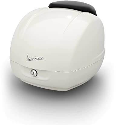 Topcase original Piaggio 36 Liter für Vespa GTS 125, 300 CCM euro5 ab Baujahr 2022 (Weiss innocenza 544 (Super Sport))
