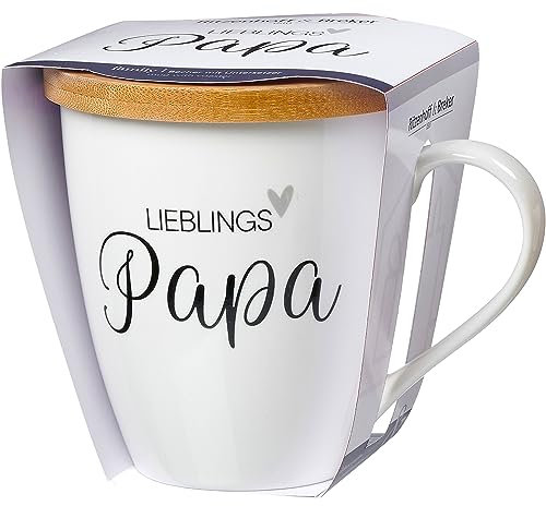 Ritzenhoff & Breker Kaffeebecher Family Größe Kaffeebecher 560 ml Papa inkl. Untersetzer