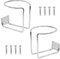 2 Piezas Portavasos de Coche, Universal Portavasos de Acero Inoxidable con Forma de Anillo, Portavasos de Bebida con Tornillos para Barco, Yate Marino, Camión, Coche