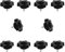 JJWNMLL 10PCS Klemmschrauben Handle Star Schrauben M6 * 12mm Thumb Schrauben Bolzen Gewinde Ersatz Star Handle Klemmschrauben, schwarzer Griff