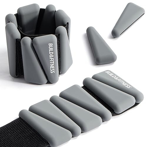 Pesas de muñeca y tobillo, bandas ajustables para entrenamientos de mujeres y hombres, juego de 2, 1 lb cada una. Trotar, caminar,pilates, aeróbic, entrenamiento de fuerza