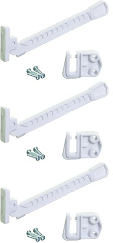 Dreambaby Window Restrictor Baby Safety Lock - for Inward Opening Windows - White - Model G167 (Pack of 3)