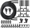 HUAZIZ 2*4 Meter Universal Scheibenwaschanlage Schlauch, Wischwasserschlauch Reparaturset, Automotive Schlauch + 30 Stücke Schlauchverbinder + 4 Stücke Sprühdüse