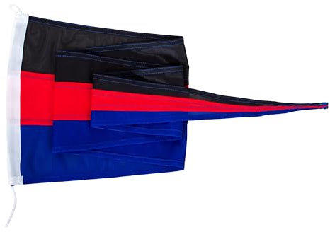 Netflags Langwimpel Ostfriesland ohne Wappen 30 x 150 cm mit 160 g/qm Stoffgewicht