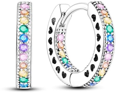 KUNSIR Silber Ohrringe für Damen Ohrringe, 1 Paar 925 Sterling Silber Ohrstecker Hypoallergen für Frauen und Mädchen EAR4