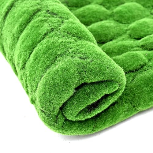 Tapis de Mousse Artificielle, Tapis en Fausse Herbe Plantes à Gazon Fausse Mousse pour Patio de Jardin Décoration (Color : B, Size : 1x1m(39.37x39.37in))