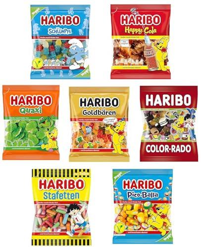 Haribo 7er Tüten Mix Set | für Partys, Kindergeburtstage oder als Geschenk | 1195g