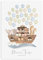 Gästeposter PERSONALISIERT mit Namen und Datum als Geschenk Taufe (Arche mit Luftballons, DIN A4)