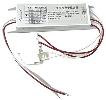FANNIXI elektronisches Vorschaltgerät H-Röhren-Vorschaltgerät 24 W mit 18 W 36 W 40 W 55 W Leuchtstofflampenschaltung Deckenleuchten-Vorschaltgeräte(1 Piece,18w)