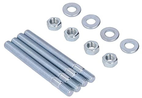 Vergaser-Stehbolzen-Set, Metall-Montagesatz mit Distanzstücken, 5/16-Zoll-Gewinde, Ansaugkrümmer