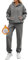 Yuson Girl Tuta Donna Invernale Completa Sportiva 2 Pezzi Tute Casa Cotone Completo Palestra Felpata Tuta Ginnastica in Pile Vello Foderato Felpa Cappuccio e Pantaloni (Grigio scuro, XXL)