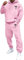 Tuta da jogging da uomo, con stampa, per il tempo libero, tinta unita, con cappuccio, a maniche lunghe, con tasche, 2 pezzi, tuta da jogging, tuta sportiva, Colore: rosa., L