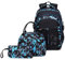 Workout Backpack Black School Backpack For Boys Cool Camouflage Bookbags With Lunch Box Pencil Case 3pcs For Middle School Battery Backpack Leaf Blower (Sky Blue, 19)