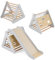 COSTWAY 4 in 1 Toddler Climbing Frame, 3-Sided Kids Wooden Montessori Climber with Sliding Ramp, Climbing Net and Board, Indoor Play Gym for Boys Girls