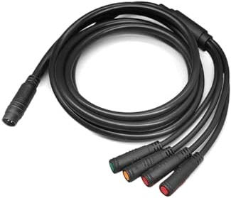XBERSTAR Connecteur de Vélo Électrique 1T4 avec Câble d'Extension de 105 cm pour Connecter l'Accélérateur / Frein Électrique / Affichage