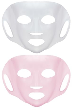 2 Pezzi Maschera Viso In Silicone Impedisce L'Evaporazione, Maschera per il Viso Riutilizzabile, Supporto per Maschera Facciale in Silicone, Copertura per Maschere per il Viso