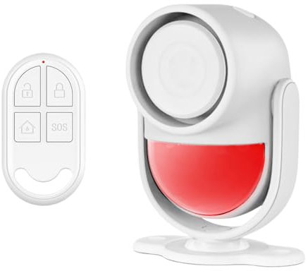 PANAMALAR PIR Bewegungssensor, Bewegungsmelder Alarm mit Fernbedienung 125 dB/26ft,Haus Sicherheitsalarmsystem für Haus, Wohnmobil, Garage, Büro, Wohnung, Auto, Geschäfte, Lager