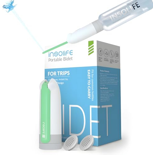 Bidet portatile, ad alta pressione, bidet da viaggio con 2 diversi ugelli, bidet elettrico ricaricabile portatile per uomini e donne, bidet portatili da viaggio (verde militare)