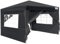 Carpa desplegable con paneles laterales, 3 x 3 metros, toldo impermeable, color negro