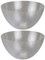 eMKay® Pack of 2 Large 4.5L Reusable Plastic Salad Bowls – Clear Hard Plastic Serving Bowls with Dimple Effect – BPA-Free Mixing & Snack Bowls for Parties BBQs Picnics Indoor Outdoor Use