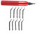 Snowchecking RB3000 Deburring Tool With 10PCS BK3010 HSS BladesStorage Handle Cross Holes Deep Holes Straight Curved Edges For 3D Printing