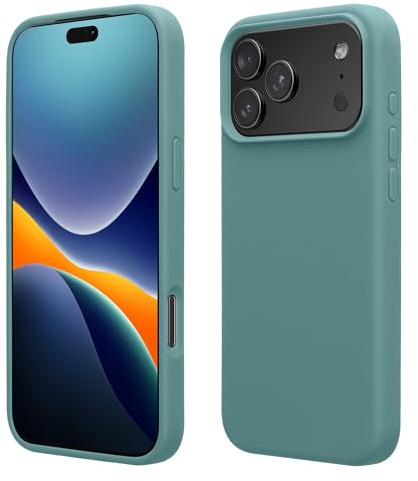 kwmobile Handyhülle für iPhone 17 Pro Hülle, für iPhone 17 Pro Case - Hülle Silikon - kabelloses Laden - Antique Stone