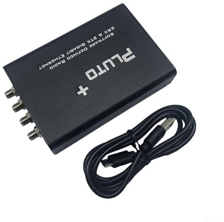 S-D-R Transceiver-Radio, 70 MHz-6 GHz, Software-definiertes Radio für Gigabit-Ethernet-Mikros-SD-Karte mit Ladekabel