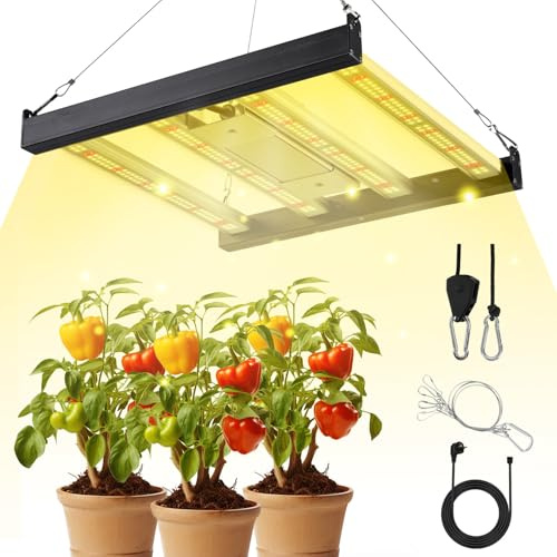 Peviasot LED Pflanzenlampe, 150W LED Grow Lampe Vollspektrum Grow Light Dimmbare, Wachstumslampe für Gemüse Blume Zimmerpflanzen, Hydrokultur, Growzelt