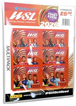 Panini Barclays Damen Super League Offizielle Aufkleber-Kollektion 2026 – Multipack