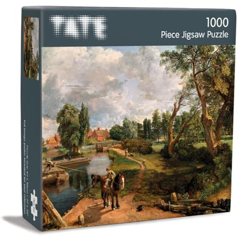John Constable - 1000 Teile Puzzle mit Vollbild-Poster - Flatford Mill