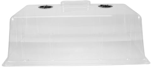 Beavorty Couvercle de Germoir Transparent Renforcé, Dôme Isolant Anti-humidité pour Pot de Pépinière, Protection Végétale Aérations, Adapté Jardinage Intérieur et Extérieur, Culture