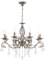 MAYTONI DECORATIVE LIGHTING Französischer Kronleuchter Grace Kerzen, Klassischer Stil, Bronze, zahlreiche echte Kristalle 8xE14 60W exkl. für Wohnzimmer, Esszimmer und Schlafzimmer